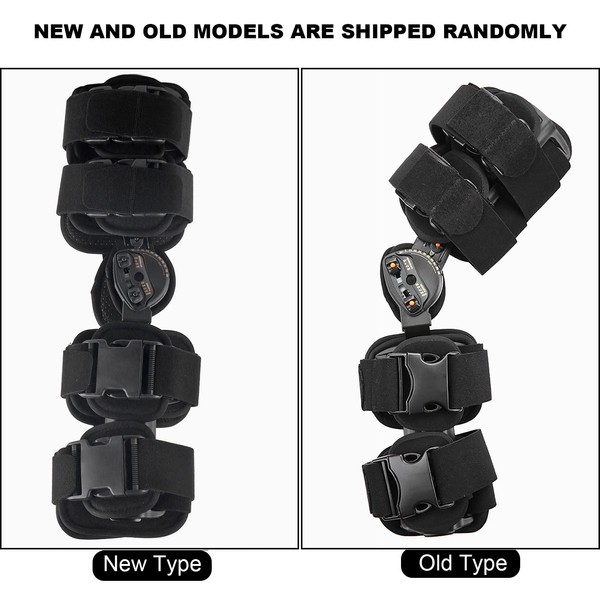 ZJchao Adjustable Knee Brace, Compressed Knee Support with Hinge, Knee Pads, Patella Knee Support, Knee Pads for After Surgery, Meniscus Tears and Ligament Injuries