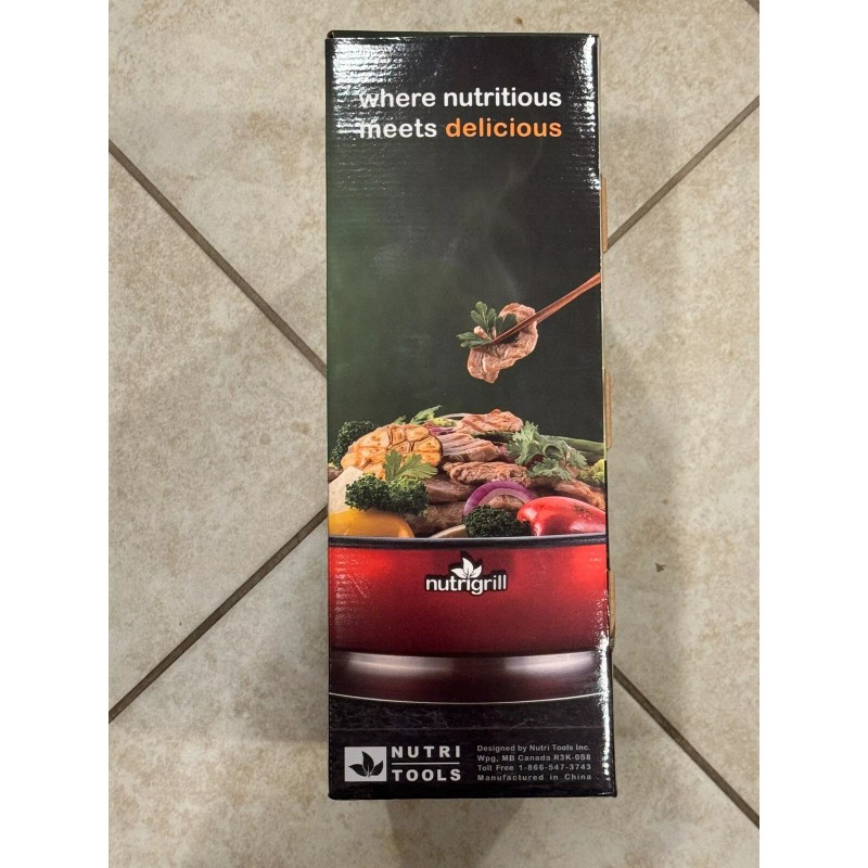 NUTRIGRILL - 1200W ELECTRIC TABLETOP BBQ COMPLETE SET with 21