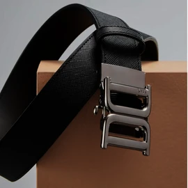 Daks (신세계강남점)DBBE3F087BK 자동벨트DD Metal 블랙 DD 메탈릭 버클 소가죽 자동벨트 (Shinsegae Gangnam Store) DBBE3F087BK Automatic Belt DD Metal Black DD Metallic Buckle Genuine Leather Automatic Belt