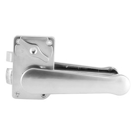 Qiilu Lever Door Lock, Toilet Door Lever Lock Set, Bathroom Handle Knob, Polished Chrome for Cars, Yachts, Motorhomes