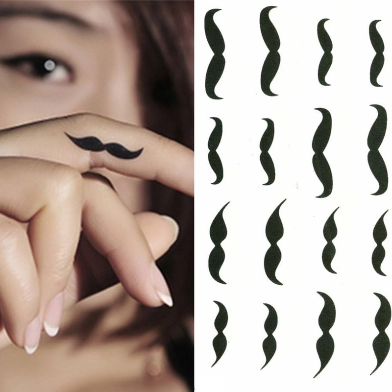 10 Imágenes Tatuaje Temporal Bigote Bigote