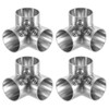 uxcell 4Pcs 90 Degree 3-Way Elbow Pipe Fitting Connector, Fit