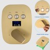 WHSHOWER 3 Way Shower Diverter Valve Push-Button Temperature Display Modern