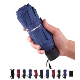 SY COMPACT Travel Umbrella - Lightweight Portable mini Compact umbrellas (blue)