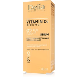 Delia Cosmetics - Vitamin D3 Precursor - Anti-Wrinkle Normalising Serum - All Skin Types - Acne Skin - Moisturising - Firming - Smoothing Wrinkles - Hyaluronic Acid - Niacinamide - 30ml