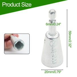 Bonsicoky 2 Pack Wire Twister Tool for Drill - Drill Wire Twister - Wire Nut Twister Drill Wire Stripper for Electrician