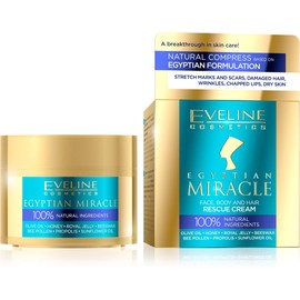 Eveline Cosmetics Egyptian Miracle Cream - Moisturising Care for Face, Body and Hair Aid | 40 ml | Skin Care Natural Ingredients | Comprehensive Care