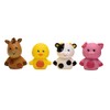 Magic Years Plastic Finger Puppets, 4 Piece Farm Animals