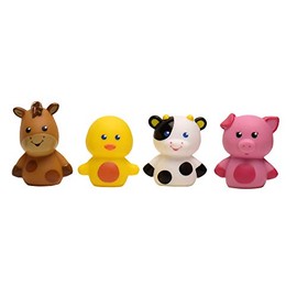 Magic Years Plastic Finger Puppets, 4 Piece Farm Animals