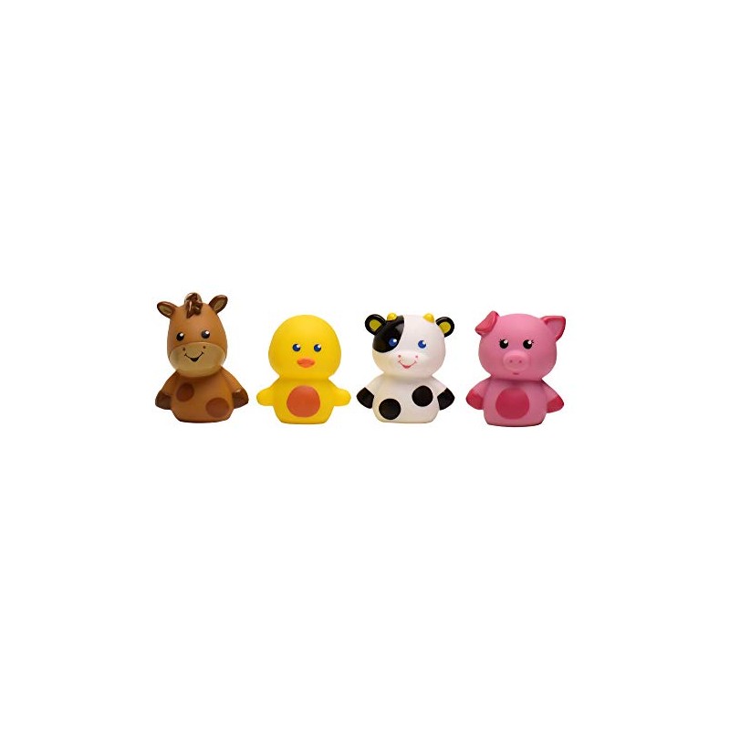 Magic Years Plastic Finger Puppets, 4 Piece Farm Animals