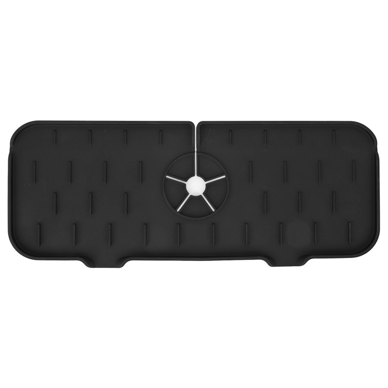 Sink Faucet Mat Silicone Drainage Design Easy Cleaning Faucet Water