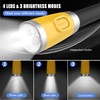 LEDGLE LED Neck Light for Reading Rechargeable Flashlight Knitting, Yellow