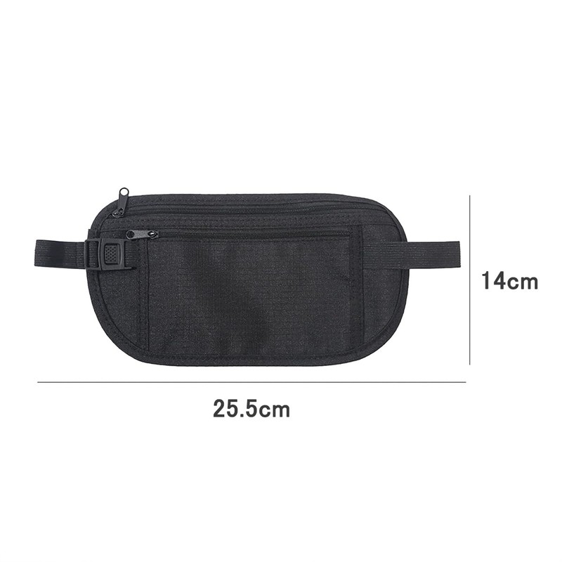 LeTradeJP Anti-Theft Bag, Waist Bag, Invisible Thin, Passport Bag, Anti-theft