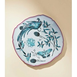Anthropologie Brand New Anthropologie Elin Desert Plate Woodland Harvest Pheasant Floral