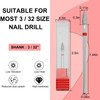 Vnjaoi Nail Drill Bits,3/32 Inch Diamond Acrylic Nail Drill Bits