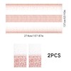 Dokeno Pack of 2 Rose Gold Polka Dot Tablecloths, Waterproof