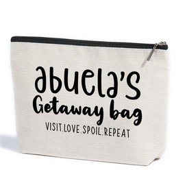 Grandma Gifts Abuela Gifts Makeup Bag Gifts for Grandma Travel Toiletry Bag Cosmetic Bag Mothers Day Christmas Retirement Grandmothers Day Gifts Grandma Birthday Gifts for Women Grandmother Grammy