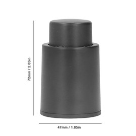 Pack of 2 Wine Bottles Stoppers Wine Bottles Vacuum Stopper Sealing Reusable Preservation Container Leak-proof Press Type Date Record Wine Corks Silver