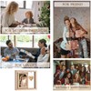 GUANKE Couple Picture Frames, Rotating Romantic Picture Frames for Boyfriend,