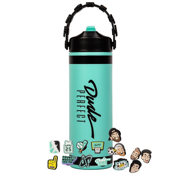 Dude Perfect Water Bottle with Rare Charms | Stainless Steel