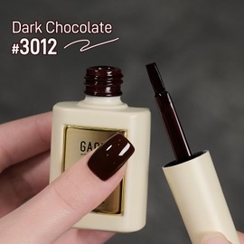 GAOY Dark Red Gel Nail Polish, 16ml Soak Off Gel Polish, UV Light Cure for Nail Art DIY Manicure at Home, 3012 Dark Chocolate