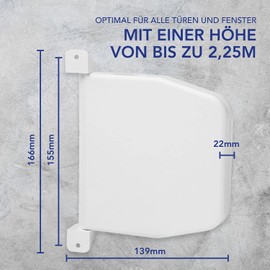 - Selve - Mini Cord Reel - Swivel - Cord Size: 5 m Long and 4.5 mm Thick (with White Roller Shutter Cord)