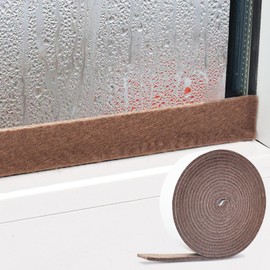 FuKuEn Moisture Absorbent Tape for Windows, 1.18 Inch x 13 Feet, Brown Condensation Drip Strip, Prevents Window Condensation