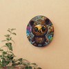 Adorable Hattie Bear Clock - size: 8'' × 8'' (Round)