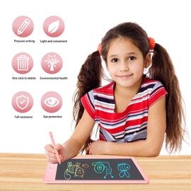 LCD Writing Board, 10 Inch Painting Board, Erasable Electronic Digital Drawing Pad, Doodle Board for Children, Writing Board, Paper-less Graphic Tablet, Gifts Children's Gift, Drawing Board, Pink
