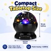 Rotating Starry Sky Night Light Projector, Moon and Star Ceiling