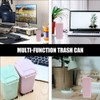 Operitacx 2pcs Desk Bin, Mini Bin Desk Trash Can with