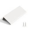 Rergy 10 Pack Cabinet Pulls White Finger Pulls, White Edge