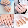 LiBiuty Nail Forms, 500PCS Acrylic Nail Forms, Gold Horseshoe Nail