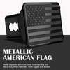 Heavy American Flag Metal Trailer Hitch Cover for 2 Inch