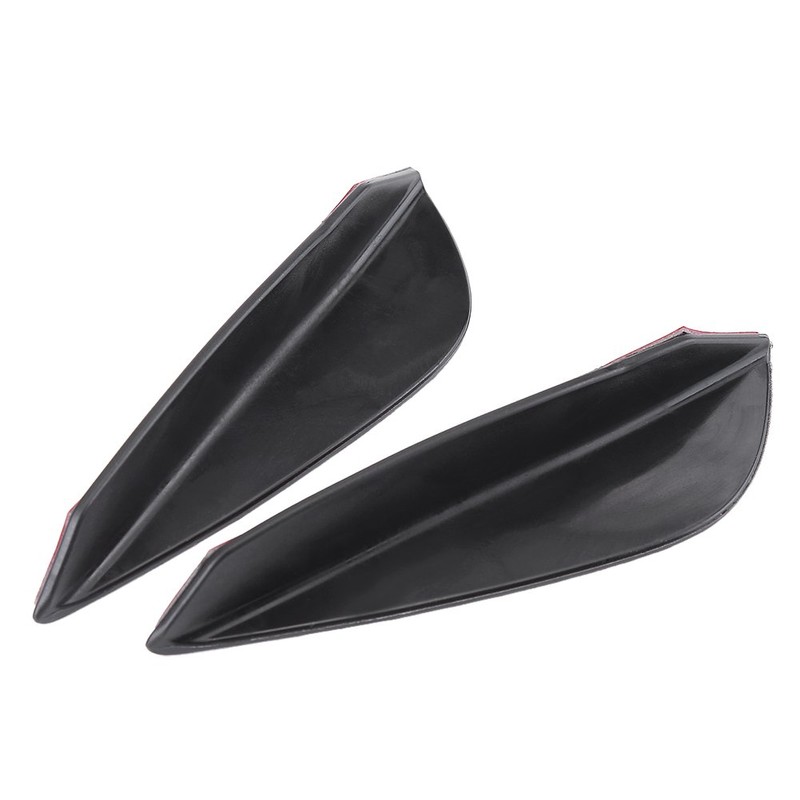 4pcs Car Front Bumper Fins Lip Spoiler Canards Trim Kit,