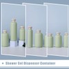 minkissy 3pcs Flip Cap Shampoo Bottles Empty Sub Package Squeeze