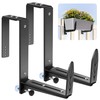 Window Box Brackets, Adjustable Planter Box Brackets, Heavy Duty Iron