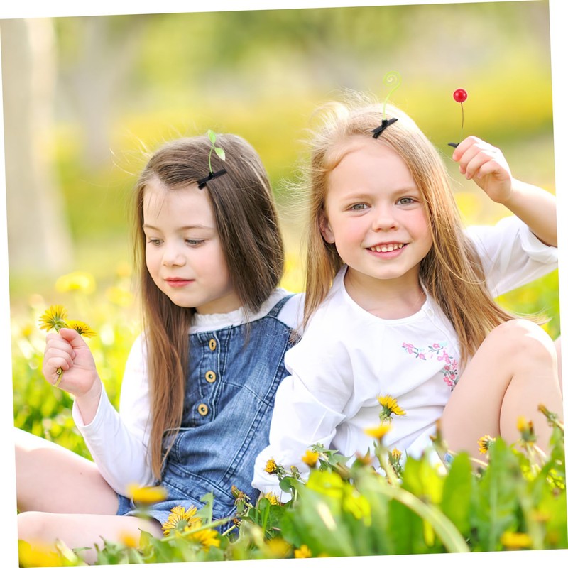 Healvian 56 pcs Simulation Plant Hair Clips Set Creative Duckbill