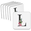 Cork Coasters - L Léa Louna Lara Letters Alphabet First