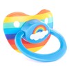 Chupete Littletude Arco iris. Silicona. Mango grande. Escudo grande.