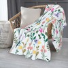AMORVITA Floral Throw Blanket for Couch Bed Sofa Chair Living