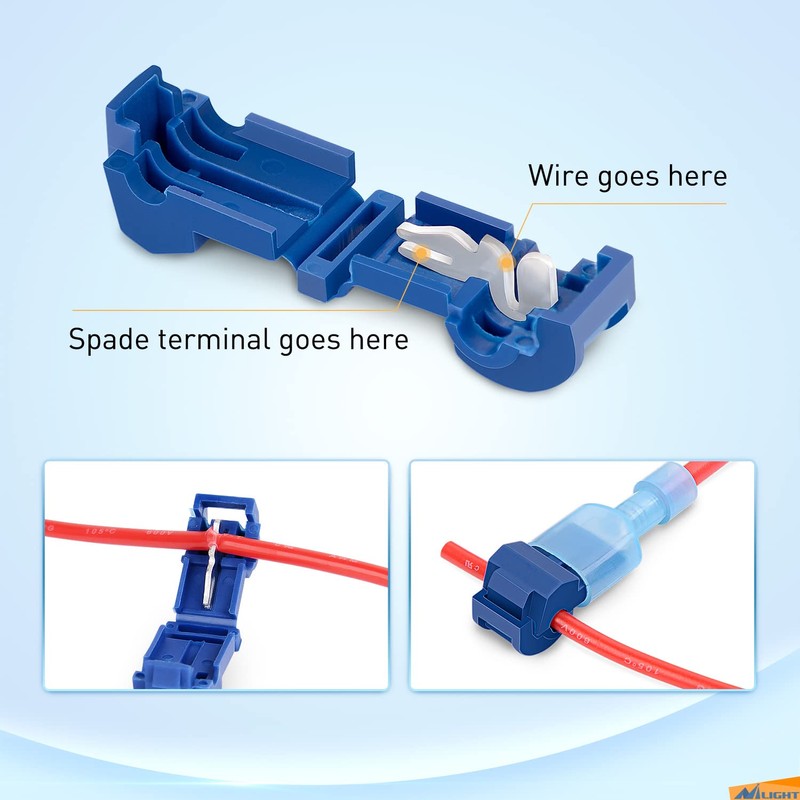 Nilight 360PCS T-Tap Wire Connectors Self-Stripping Quick Splice Electrical Terminals