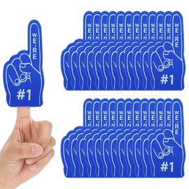 HJZHII 24 Pcs foam finger, Mini Foam Finger pep rally supplies Soccer Events Supplies Basketball Sporting Mini Hand Baseball Sports Themed for Cheerleader Events Team Gifts Hockey Sports Enthusiasts
