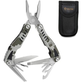 14-in-1 Multitools Pliers, Foldable Pocket Tool, Multifunctional Pliers, Bottle Opener, Saw and Screwdriver Ideal for Outdoor, Camping