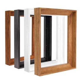 Sunwes Canvas Floater Frames 11x14inch 1.25inch Deep Custom Size Removable Stretched Canvas Wall Art Painting Frame Decor (Dark brown)