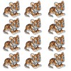 12PCS Tiger Iron on Patches, Sew on Embroidery Patches Tiger