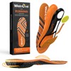 Welnove Orange Sports Shoe Insoles with Gel Forefoot & Poron