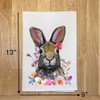 Easter Kitchen Towel - Rabbit Flour Sack Towel - Bunny