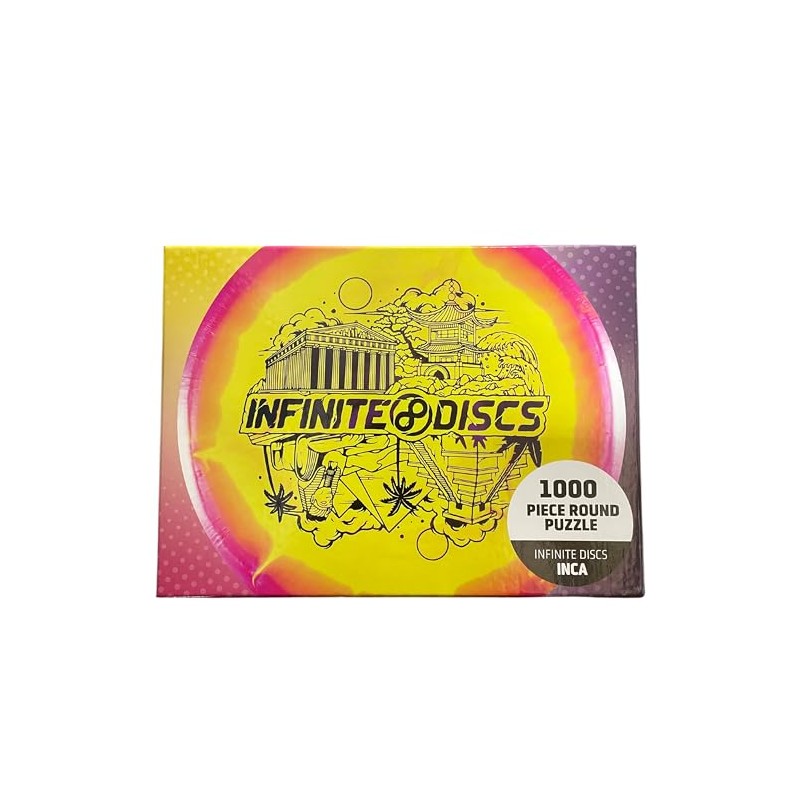 Round Disc Golf 1000 Piece Jigsaw Puzzle by Infinite Discs