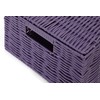Arpan Medium Resin Woven Storage Basket Box With Lid &